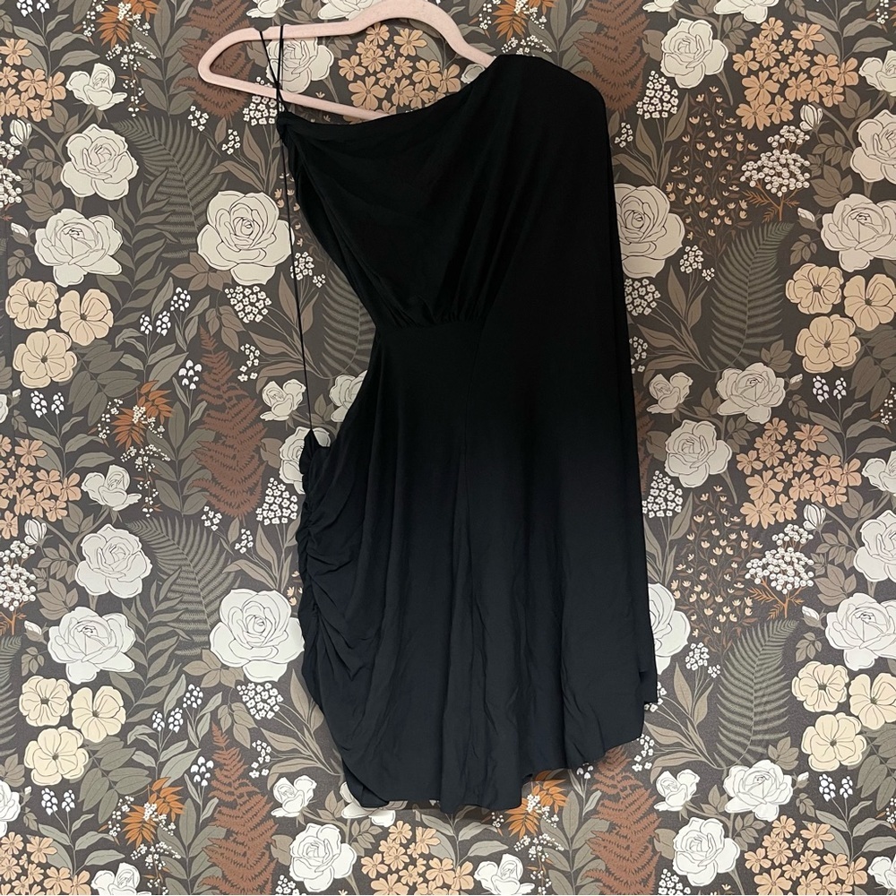 NWT ALEXANDRE VAUTHIER One Sleeve Mini Dress in black size 2 - Picture 5 of 9